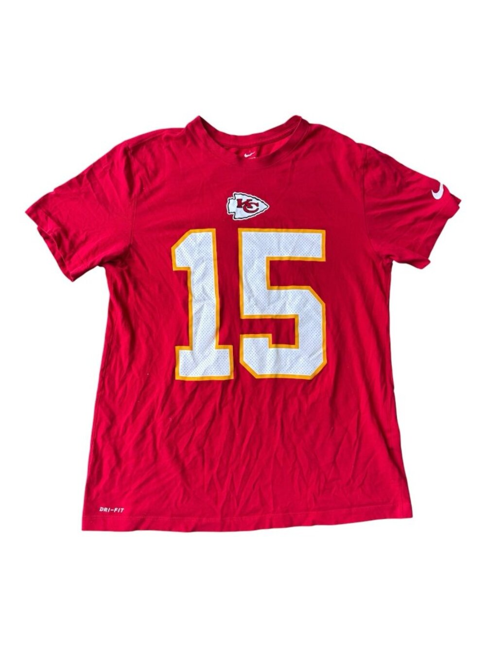 Patrick Mahomes Kansas City Chiefs NFL Nike Dri-FIT Shersey T-Shirt Size Medium